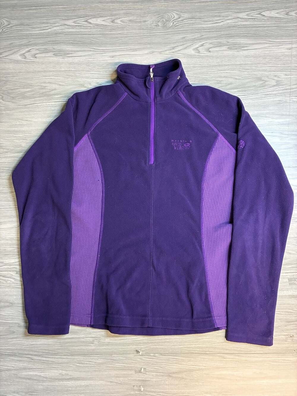 Mountain Hardwear Women's Purple 1/4 Zip Fleece Jacket Size M